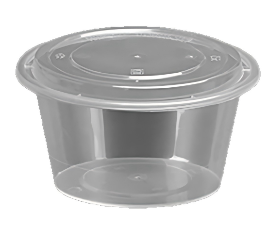 Round Thickened Transparent Disposable Meal Boxes - Takeaway Bento & Soup Bowls